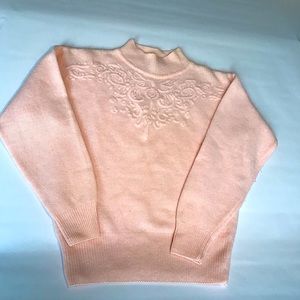 Wool soft pink NELL FLOWERS BY J. G. HOOK Size P Girls